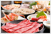 自慢の但馬牛のしゃぶしゃぶです。